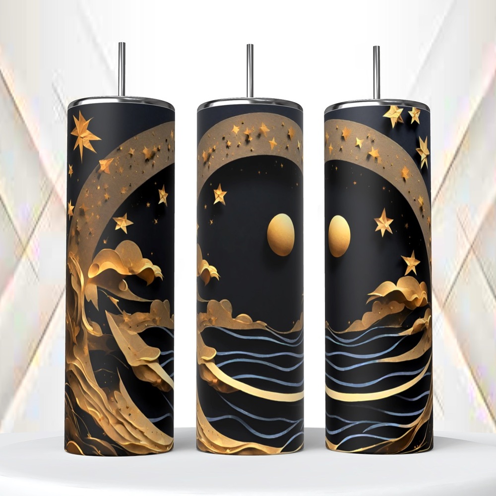Moon and Stars 20oz Tumbler
